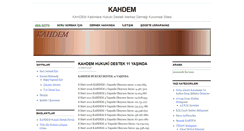 Desktop Screenshot of kahdem.org.tr