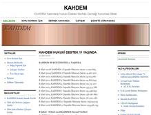 Tablet Screenshot of kahdem.org.tr